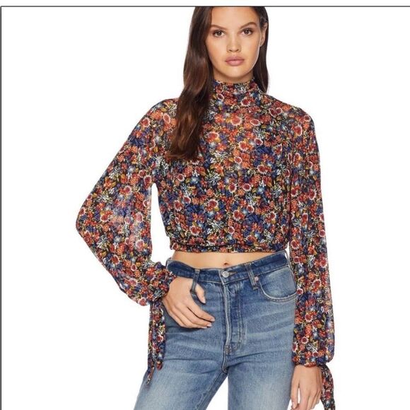 FREE PEOPLE All Dolled Up Blouse Size Small - Picture 7 of 13